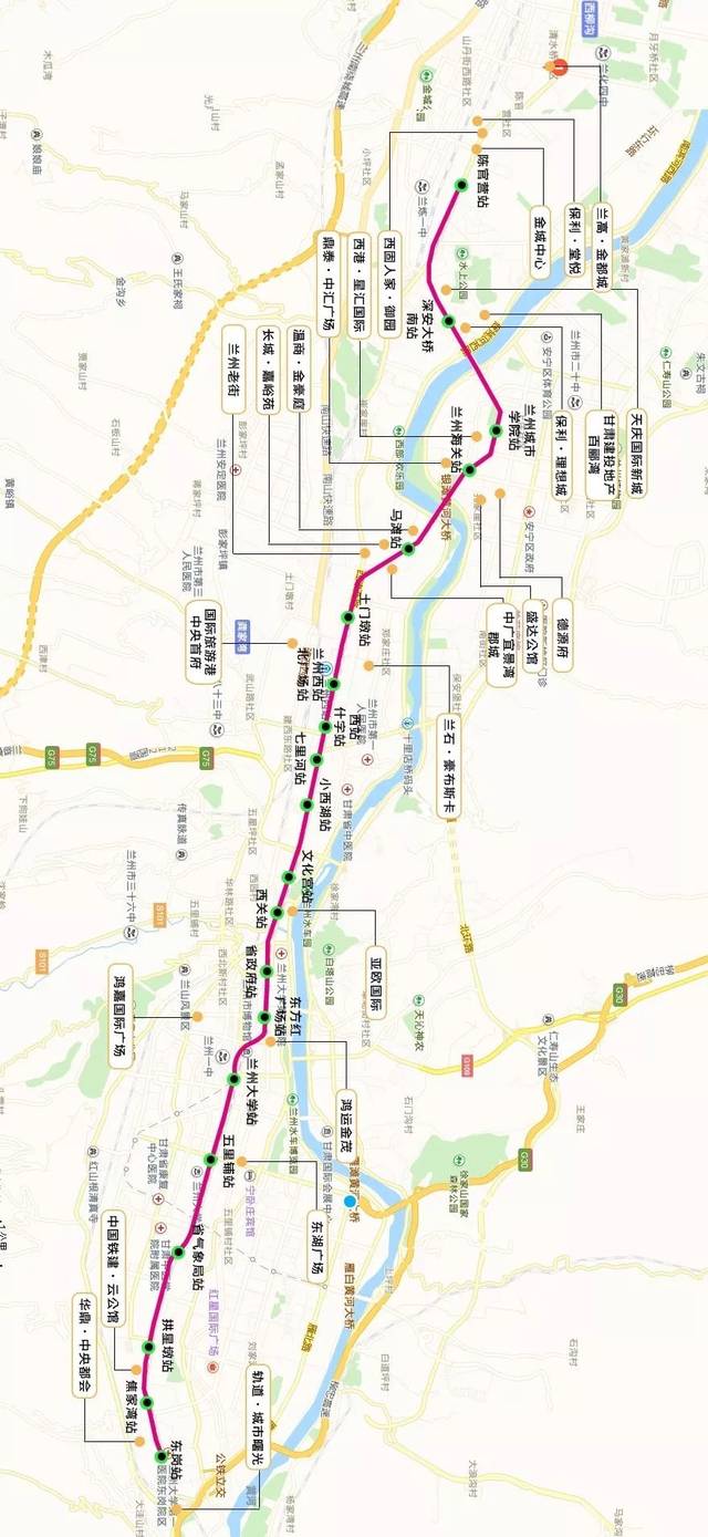 兰州地铁1号线6.23通车 看哪些新建小区的业主可坐地铁去上班啦
