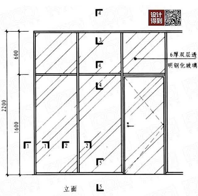 关于玻璃隔断的节点绘制,看这一篇就够了!