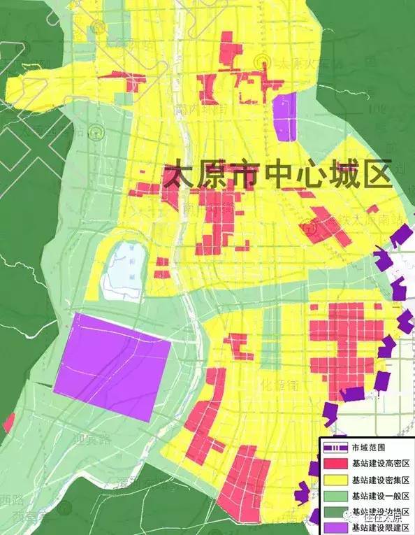 根据规划,5g基站适用范围为太原市行政辖区范围,包括太原市中心城区和