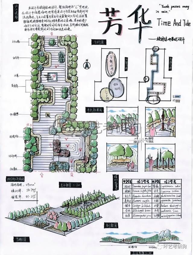 景观快题丨校园景观专题作品集锦-不定期更新