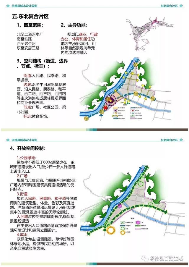 (7)规划打通六沟至承德市区的干道,起点在六沟与 101 国道相接,终点