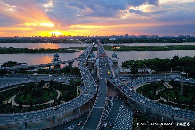 哈尔滨高架立交桥城市中的美妙音符