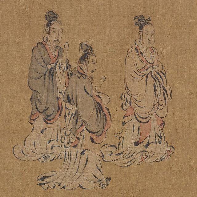 中国画传统人物画十八描——中国古代人物衣服褶纹画法
