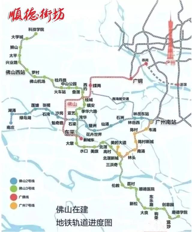 陈村将有大动作,广佛或将互通17条地铁线!