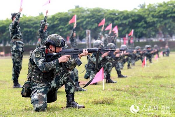 武警海南省总队练兵比武暨首届军人运动会