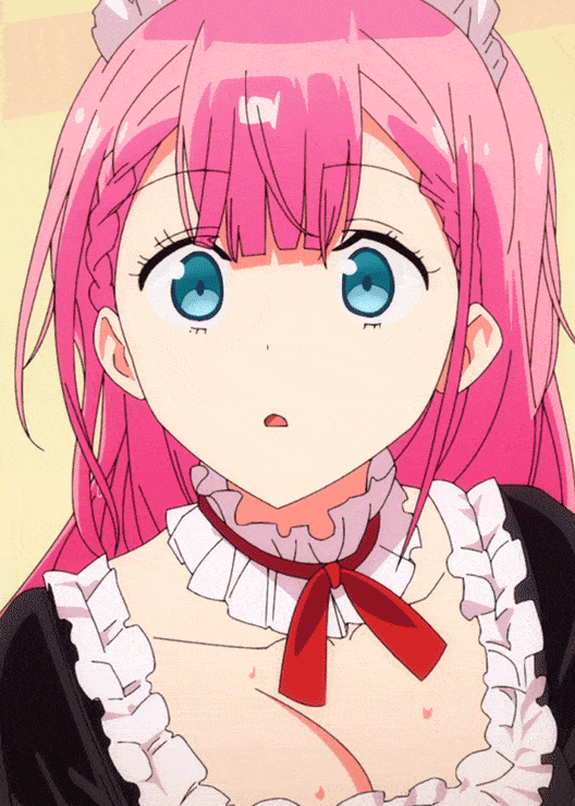 漫有GIF#丨粉长直!公主辫!老师是真的可爱!--桐须真冬