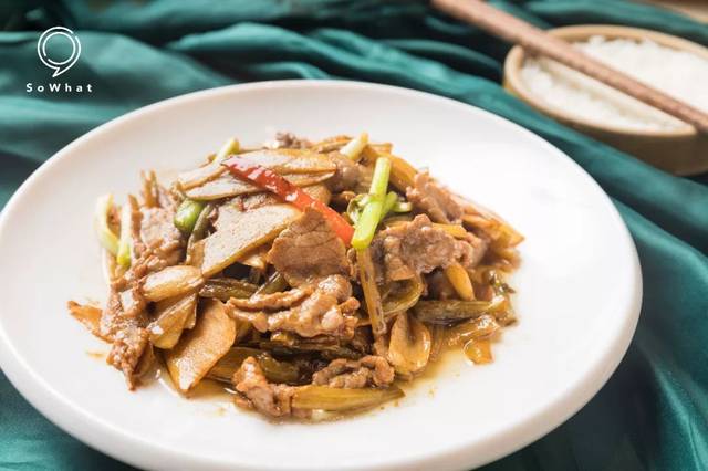梅县酸菜子姜炒牛肉