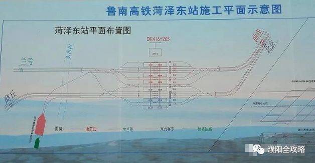 菏泽东站位置示意图▼