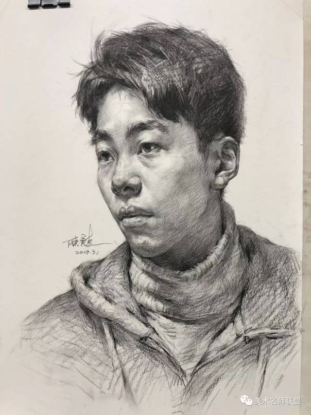 好素描松而不乱· 解读素描 高分卷 走进 陈龙