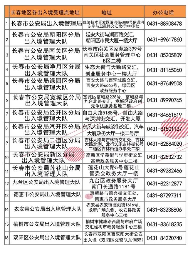 长春市公安局出入境管理局28,29日暂停办公,新址是.