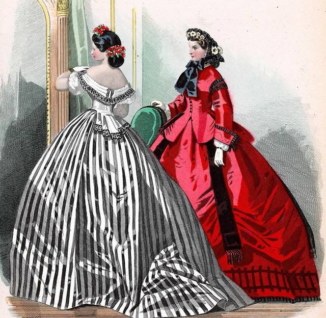维多利亚时期的服饰特点与插画鉴赏