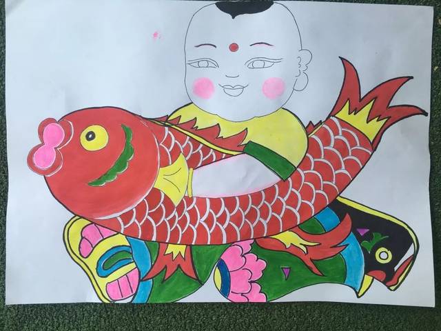 【园所活动】"庆七一 迎华诞"——临朐中学幼儿园教师手绘年画活动