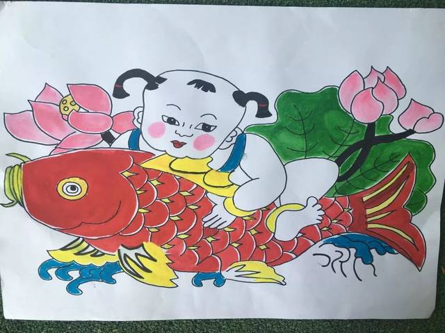 【园所活动】"庆七一 迎华诞"——临朐中学幼儿园教师手绘年画活动