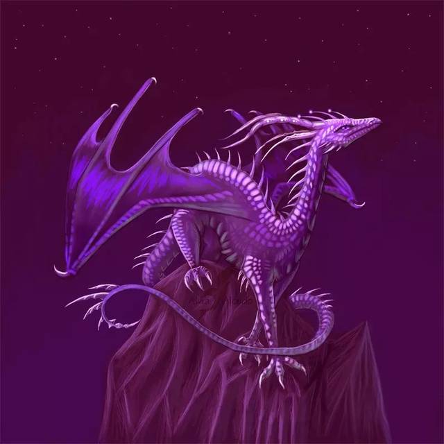 彩铅画家alvia alcedo以西方龙为主题的插画