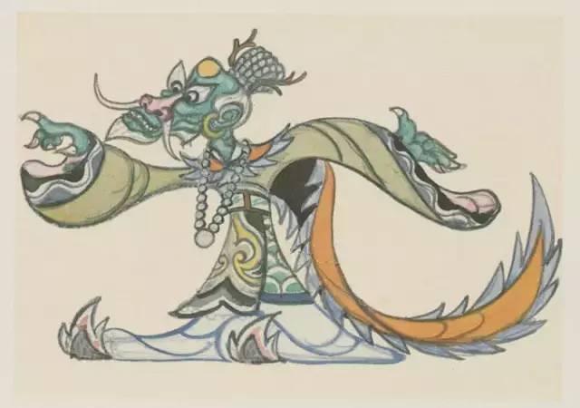 龙王形象设计手稿 (    