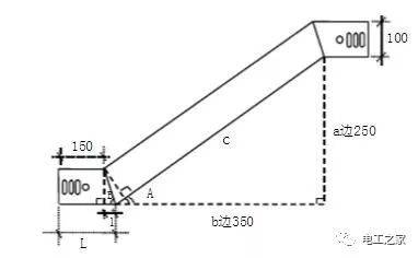 桥架水平45度弯头做法(图解)及槽式桥架计算公式