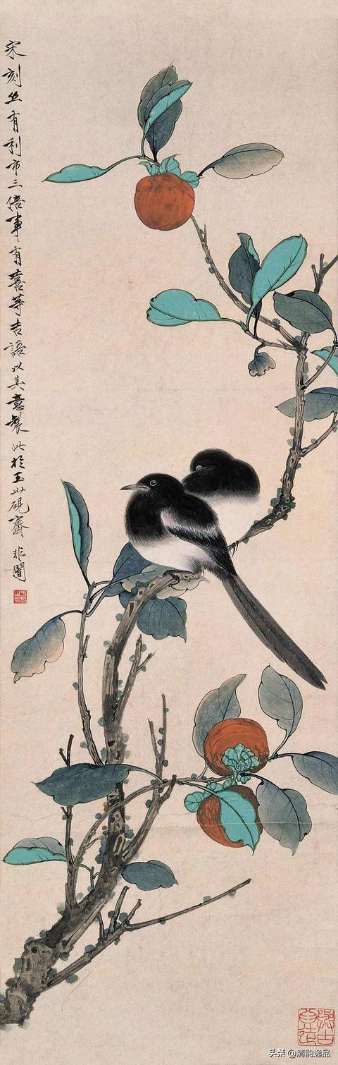 近现代中国画史上,工笔花鸟画的代表,于非闇作品欣赏