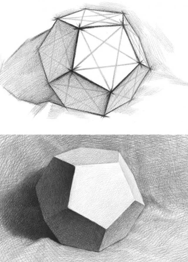 零基础学画画怎么画几何体结构?