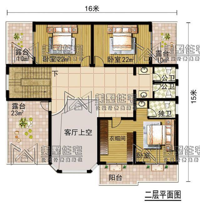 农村 复式平面图