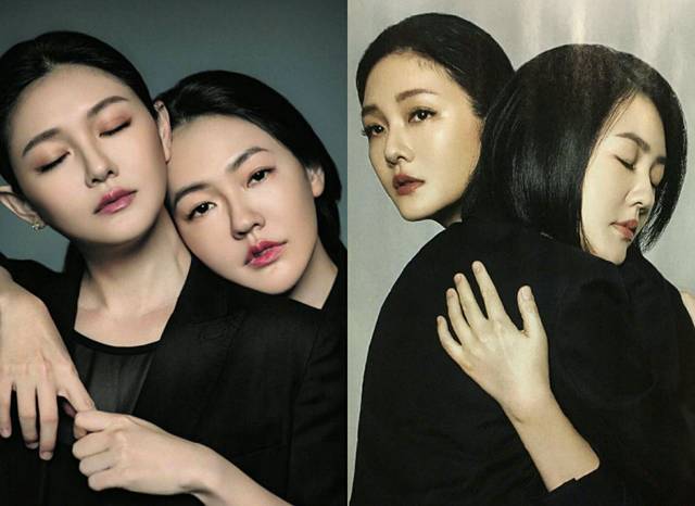 小s就如她的性格比较活泼,大s则是气场强大,长得更为优雅迷人,黑色