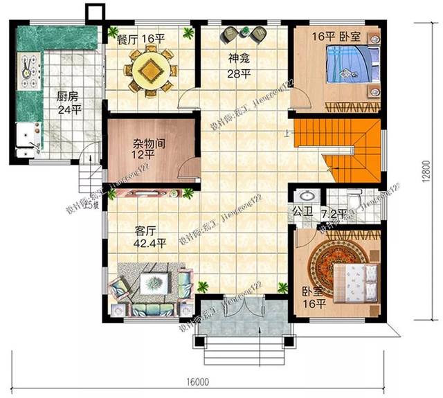 10款带偏房的农村别墅,6实用颜值高,看到8想马上回家建房