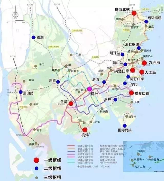 部分拟设站点:城轨珠海站,港湾北路站,兴中路站,珠海北站,金鼎工业园