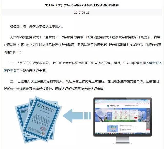 【雨女有瓜】教育部留学服务中心新系统上线，留学生进行学历认证更加方便了！