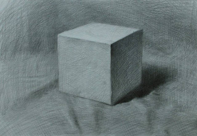 新手怎么画立方体素描?