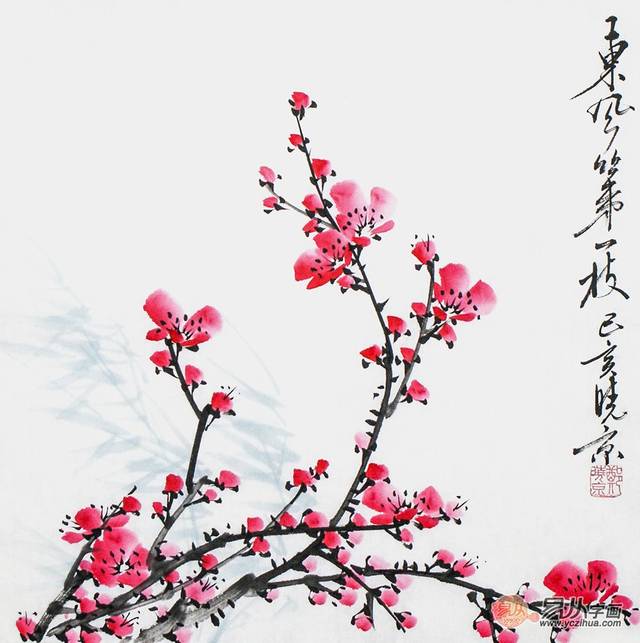 艺术佳作欣赏:郑晓京写意精品梅花国画
