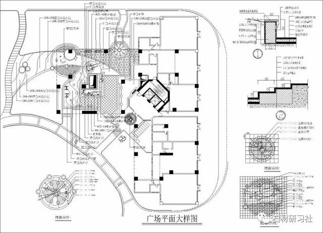 石材cad | 园林中大理石铺贴cad图纸及常用石材介绍