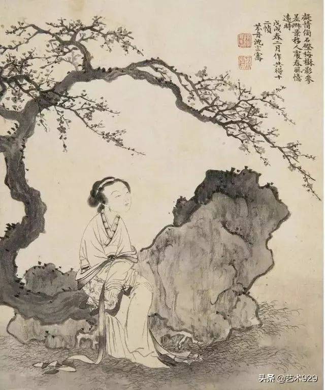 清代画家沈宗骞山水人物作品欣赏