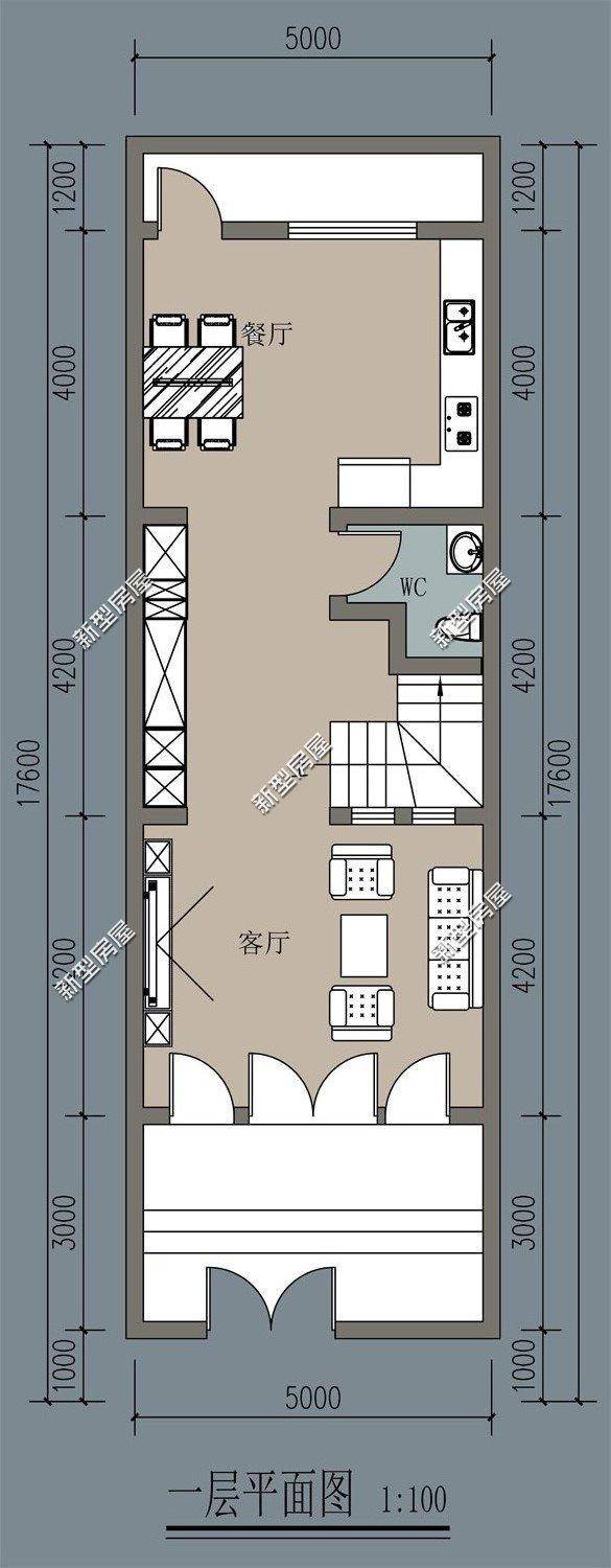 6套面宽不足9米的农村自建房,小巧精致功能全