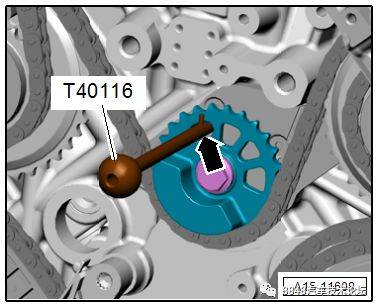 大众奥迪ea837系列发动机正时链条装配教程
