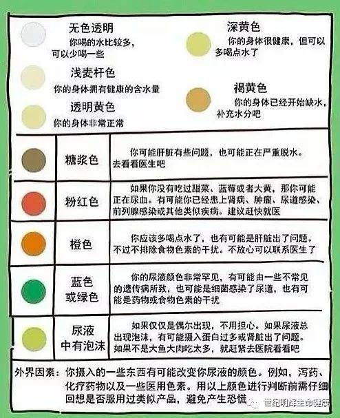 尿的颜色在提示你的身体健康,尿预示着很多!