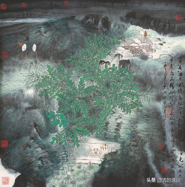 当代画家卢禹舜—山水画作品欣赏