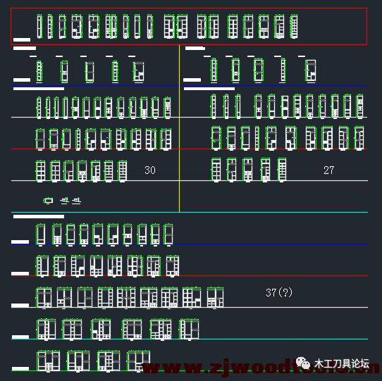 家具图纸cad 145个衣柜标准柜体