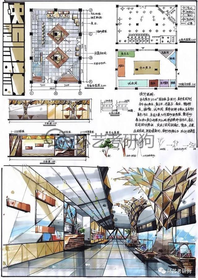 室内快题丨商业展示(专卖店)空间专题作品集锦-不定期