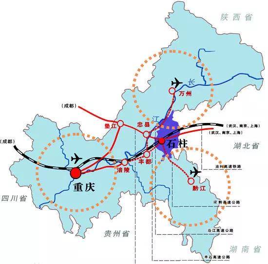 重庆市交通规划图 公司石黔高速公路项目管段位于重庆市石柱县龙潭乡
