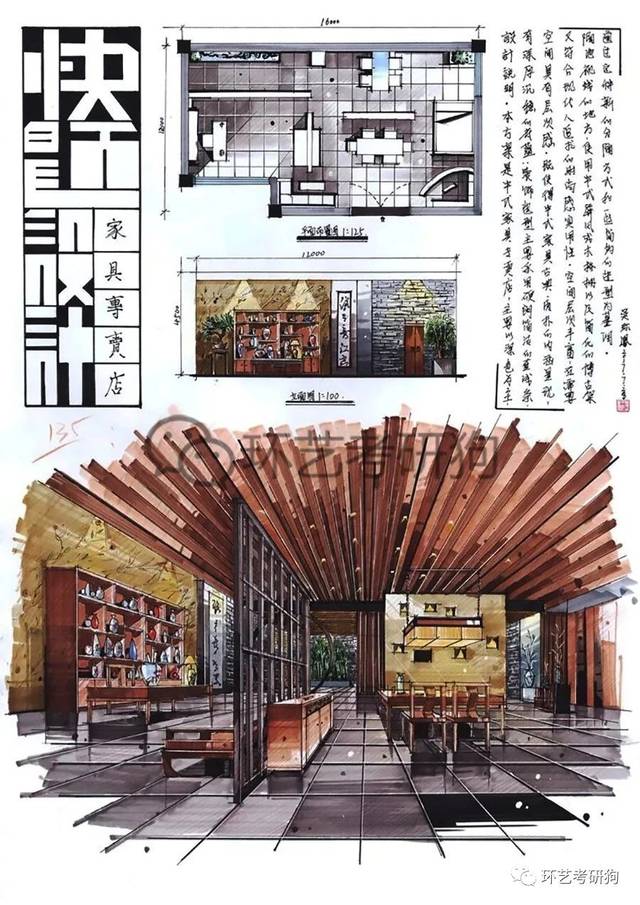 室内快题丨商业展示(专卖店)空间专题作品集锦-不定期