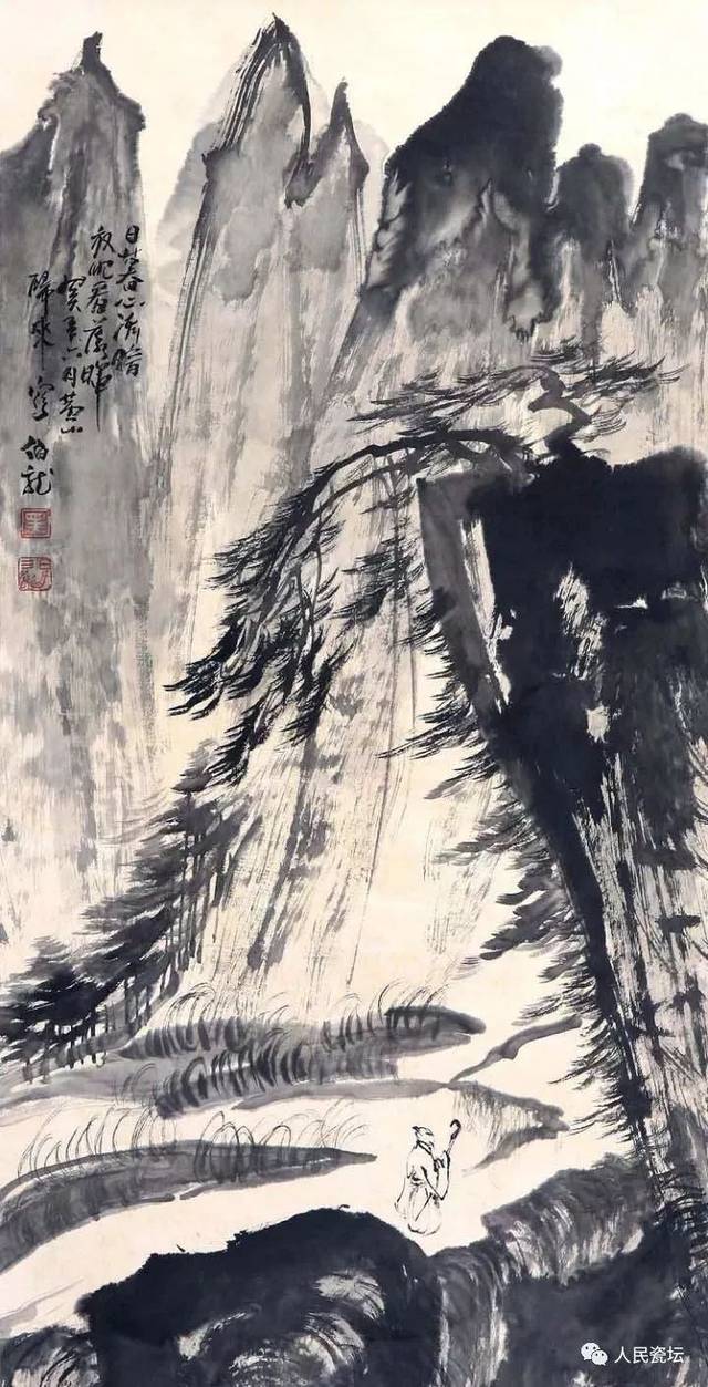 黑伯龙山水画作品欣赏