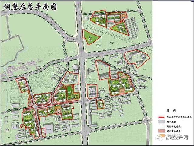 东关社区城中村改造修建详细规划调整方案批前公示,还有一城市道路