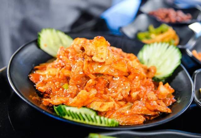 辣炒五花肉 价格:40元 辣炒五花肉在店内的点单率很高,对于饮食清淡