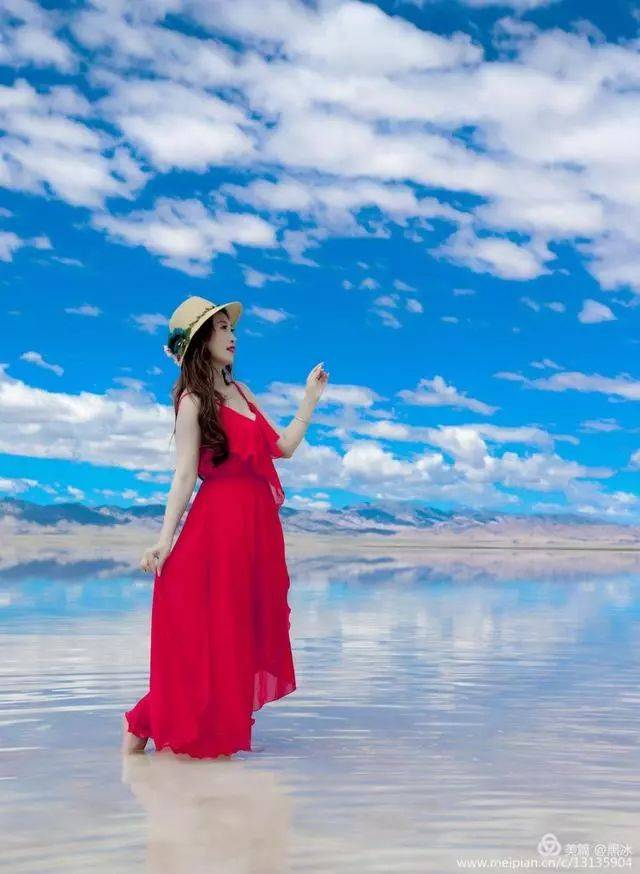 人像摄影:天空之镜,茶卡盐湖