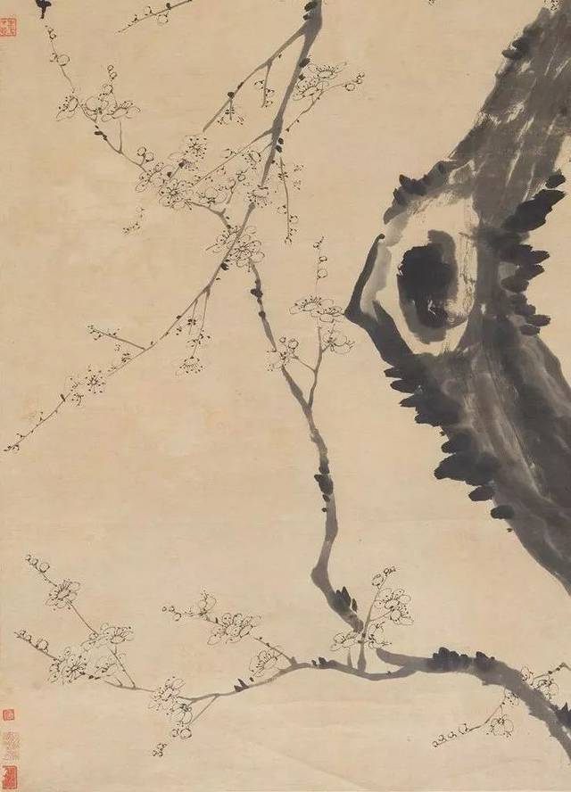 "老梅愈老愈精神,小赏金农《墨梅图》