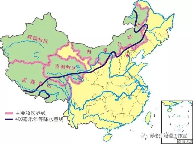 我国的四大牧区是内蒙古,新疆,西藏,青海.