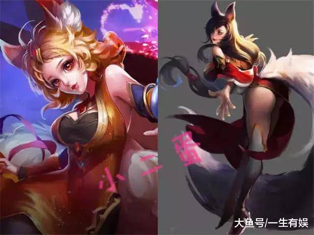 王者荣耀: 5位英雄的初代原画与现在对比, 妲己当初也是长腿女神!