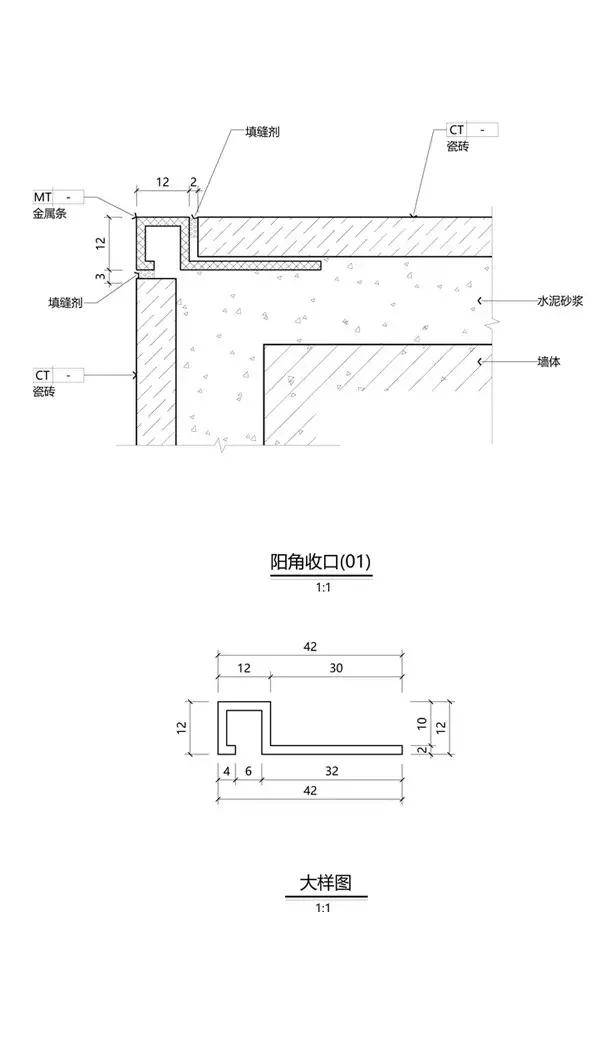 地面灯光三维剖视图△ 二,书中cad剖面图,材料大样图 (展示一小部分)