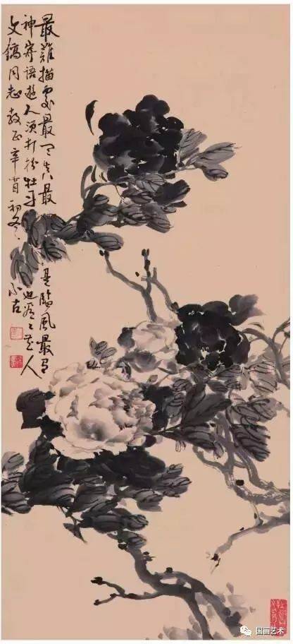 著名画家江文湛先生来临沂在临沂品石斋画廊看到王小古先生1963年画的