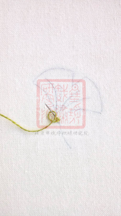 刺绣中的"双螺旋"针法——中国刺绣针法之拉锁针