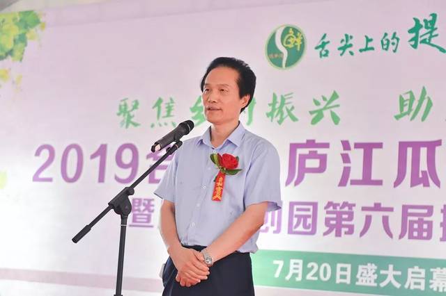 统战部部长李卫,县委常委,副县长王斌,县人大副主任熊杰,庐江台创园